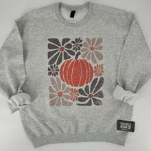 Load image into Gallery viewer, Pumpkin Floral Crew Sweatshirt