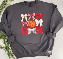 Load image into Gallery viewer, Basketball & Bows Crew Sweatshirt