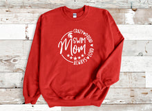 Load image into Gallery viewer, Spartan Swim Mom Crazy Proud Crew Sweatshirt