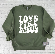 Load image into Gallery viewer, Love Like Jesus Crew Sweatshirt