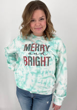 Load image into Gallery viewer, Leopard Merry & Bright Crew Sweatshirt