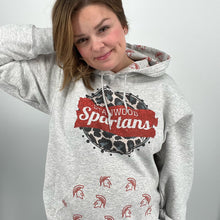 Load image into Gallery viewer, Leopard print Spartan Hoodie