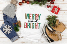 Load image into Gallery viewer, Leopard Merry & Bright Tee