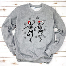 Load image into Gallery viewer, Merry Skeletons Crew Sweatshirt