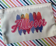 Load image into Gallery viewer, Custom Rainbow Zipper Pouch