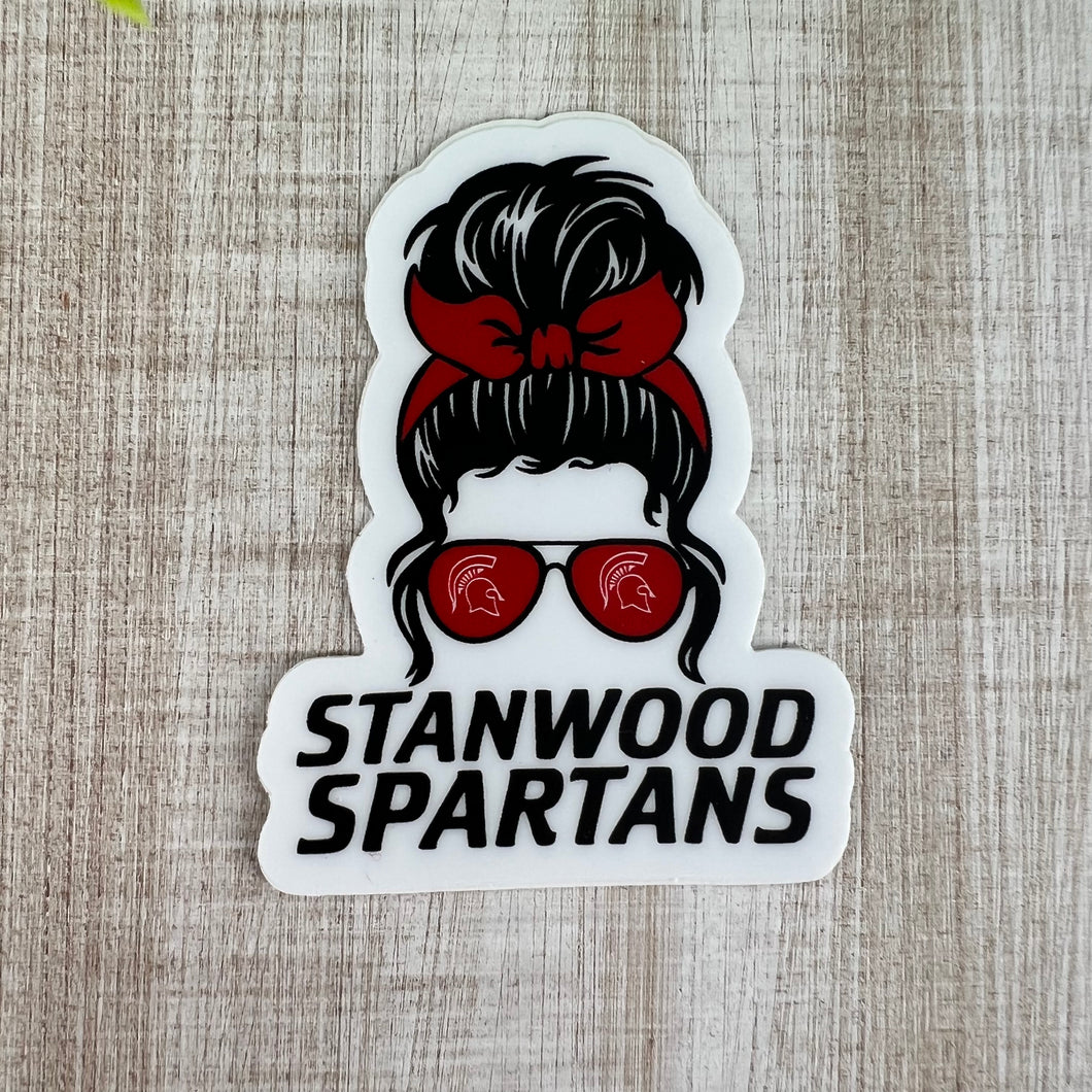 Spartan Girl Sticker
