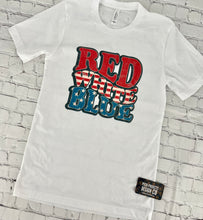 Load image into Gallery viewer, RED WHITE BLUE TEE
