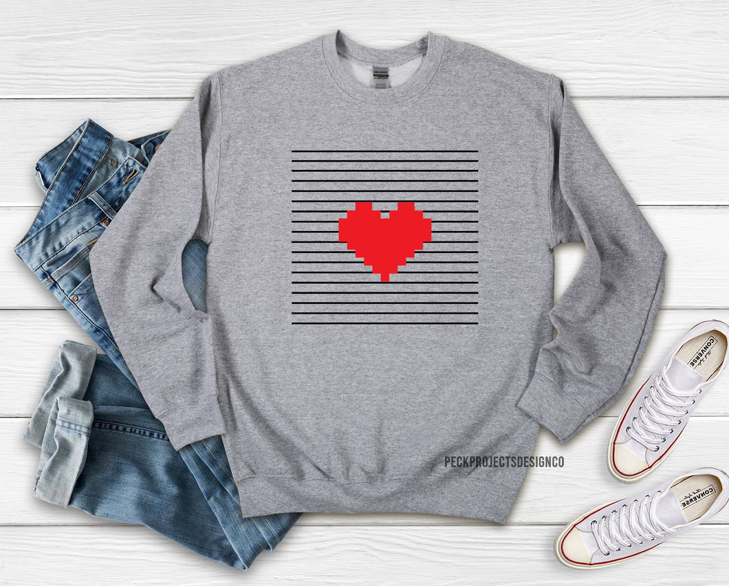 Pixel Heart Sweatshirt