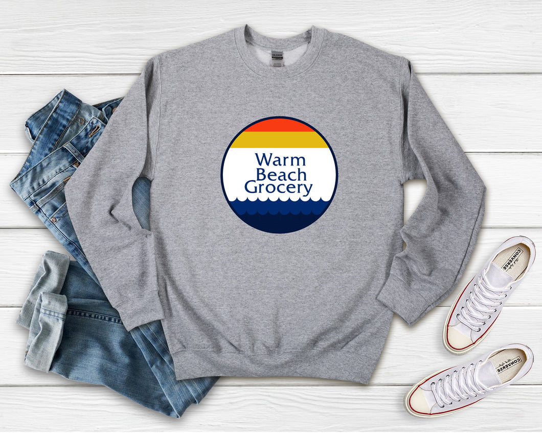 Warm Beach Grocery™ Crew Sweatshirt Youth & Adult