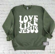 Load image into Gallery viewer, Love Like Jesus Crew Sweatshirt
