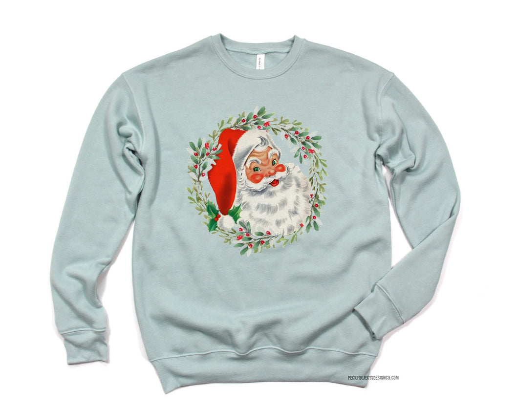 Vintage Santa Crew Sweatshirt