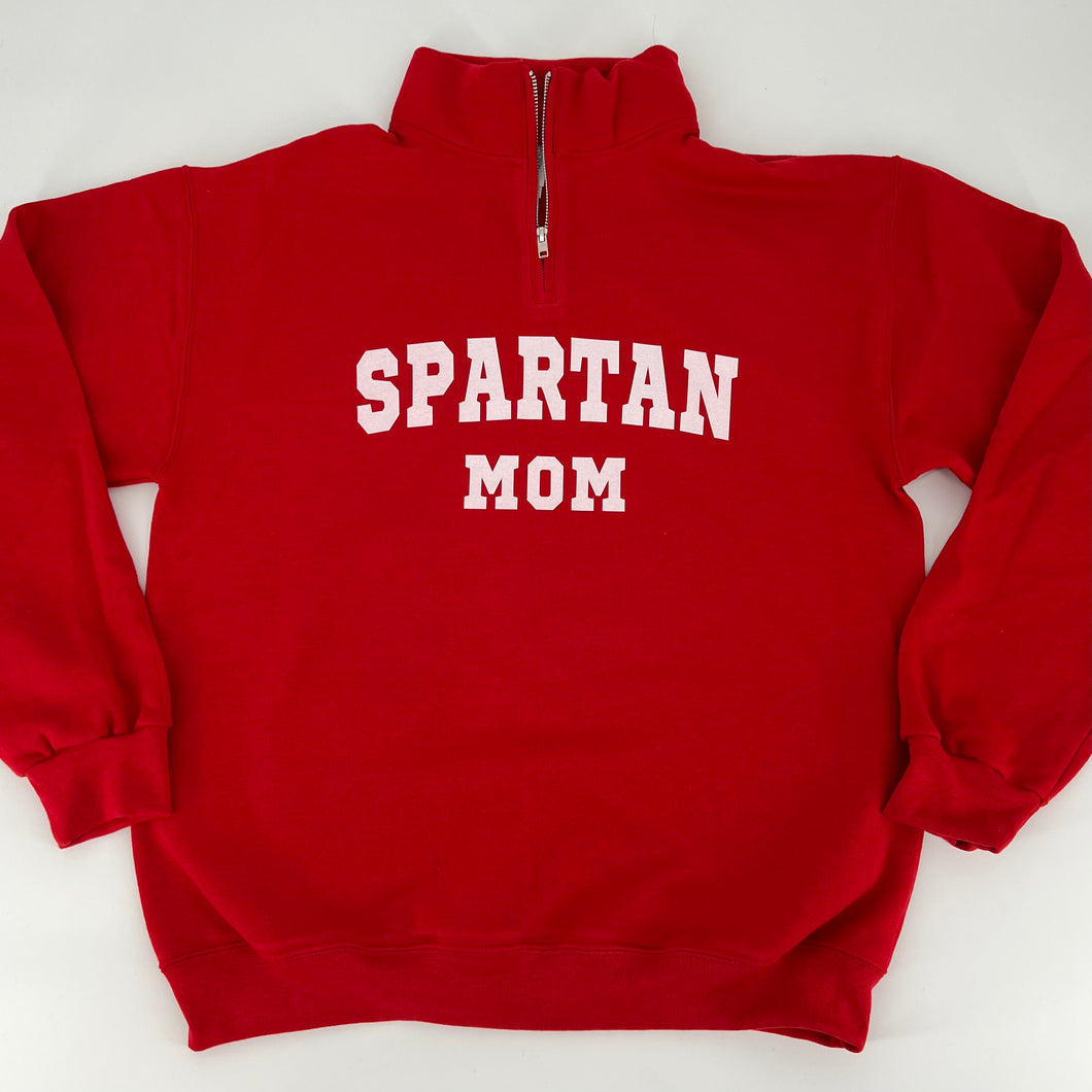 Spartan Mom Quarter Zip Sweatshirt