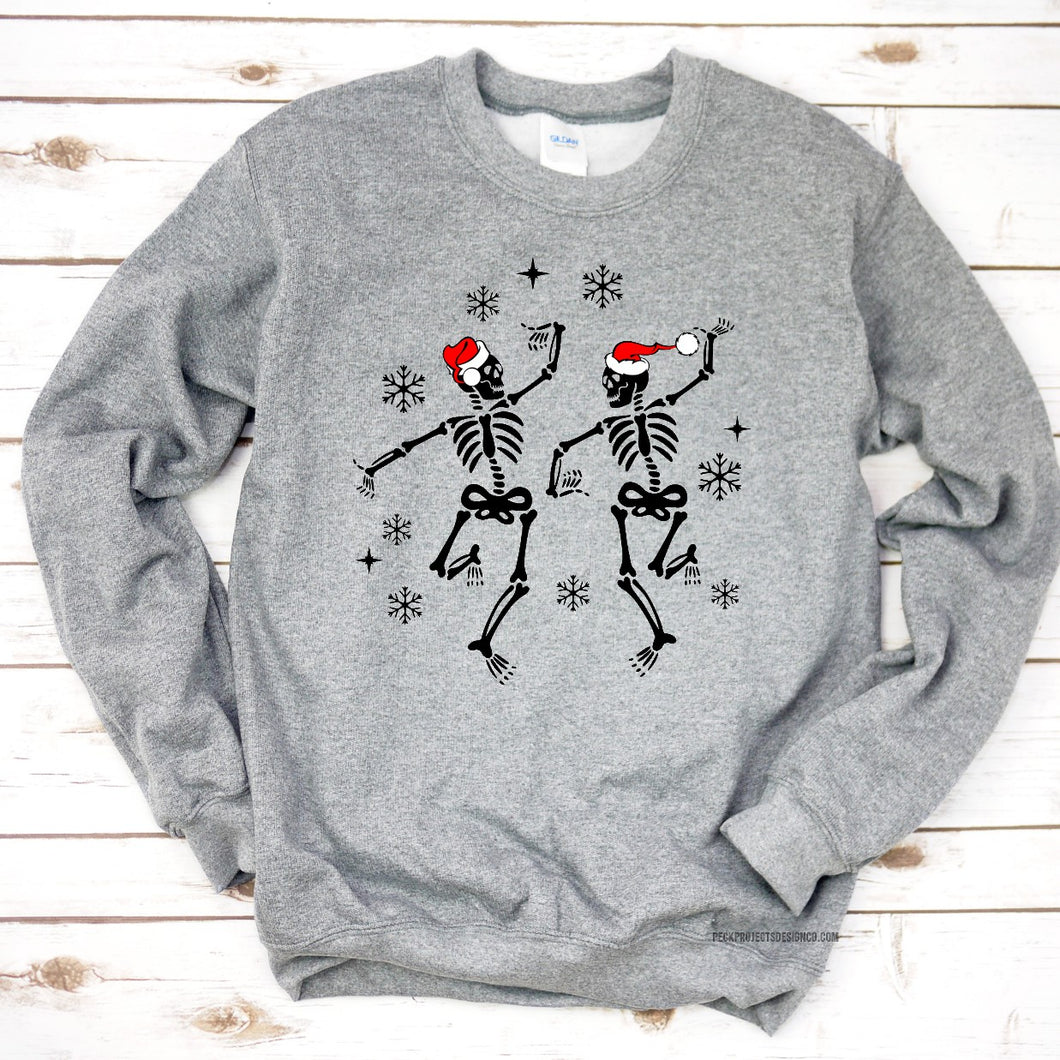 Merry Skeletons Crew Sweatshirt