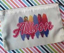 Load image into Gallery viewer, Custom Rainbow Zipper Pouch
